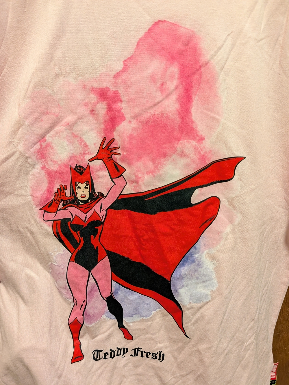 Teddy Fresh Scarlet Scarlet Witch Graphic Tee - Pink & Red